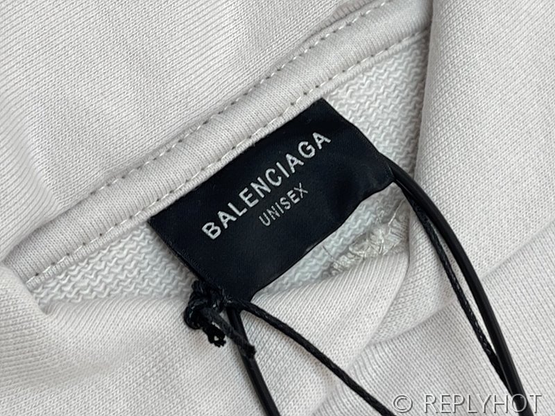 발렌시아가 LO_VE 오버사이즈 후디 화이트 [매장가 149만원대]