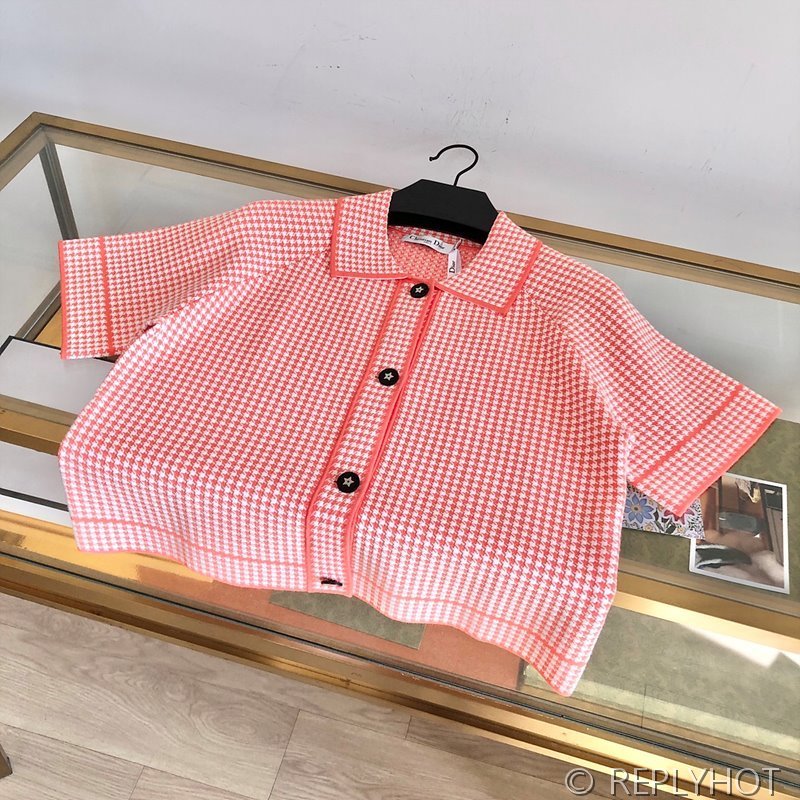 디올 하운드투스 니트 반팔 셔츠 [매장가 500만원대]