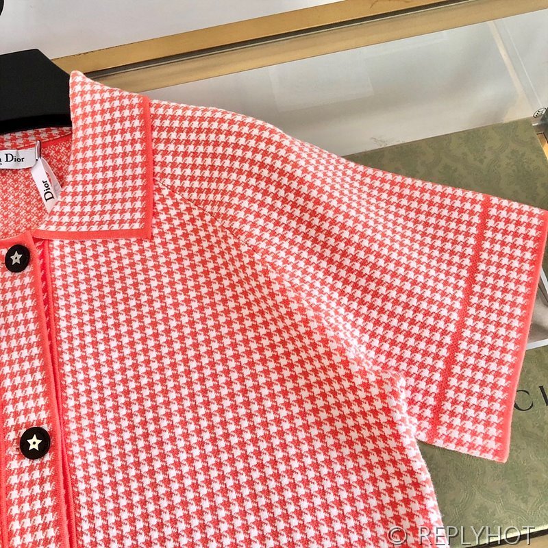 디올 하운드투스 니트 반팔 셔츠 [매장가 500만원대]