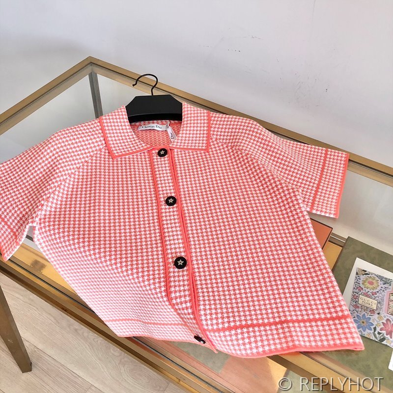 디올 하운드투스 니트 반팔 셔츠 [매장가 500만원대]