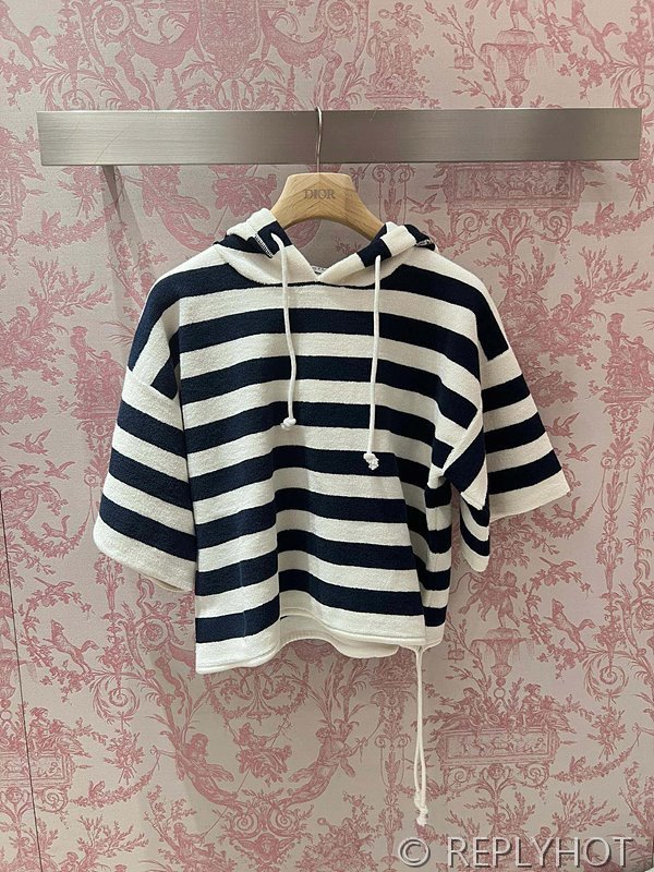 디올 Dioriviera 반소매 후드 스웨트셔츠 [매장가 290만원대]