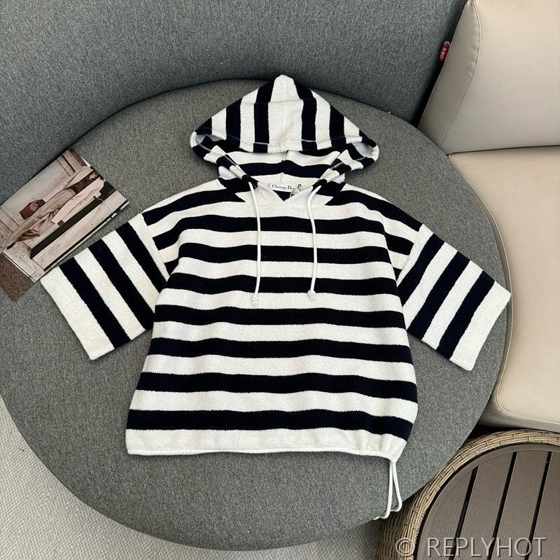 디올 Dioriviera 반소매 후드 스웨트셔츠 [매장가 290만원대]