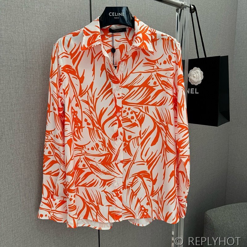 루이비통 팜 프린트 실크 셔츠 [매장가 306만원대]