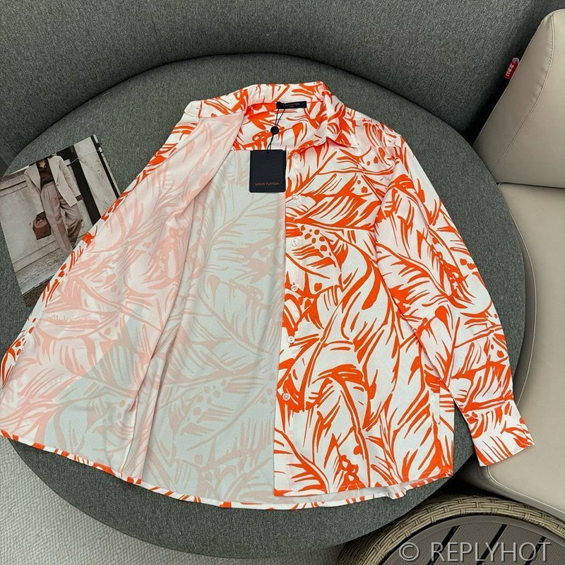 루이비통 팜 프린트 실크 셔츠 [매장가 306만원대]