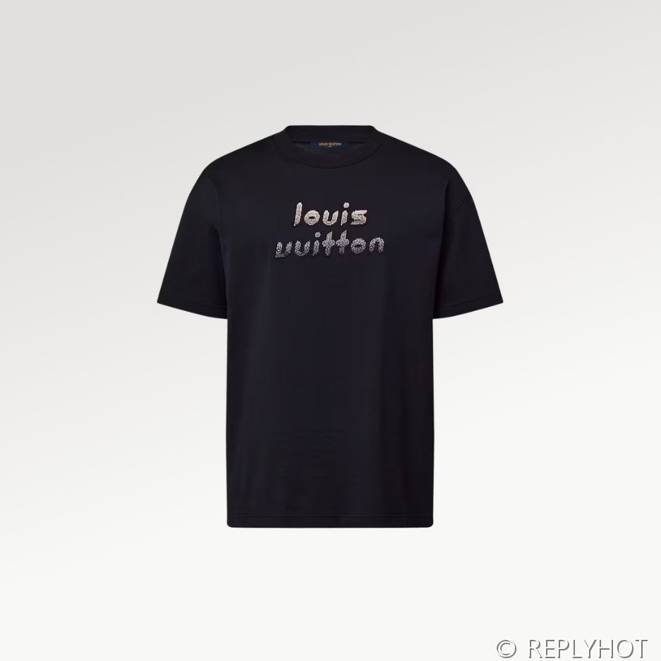 루이비통 비즈 엠브로이더드 코튼 티셔츠 [매장가194만원대]
