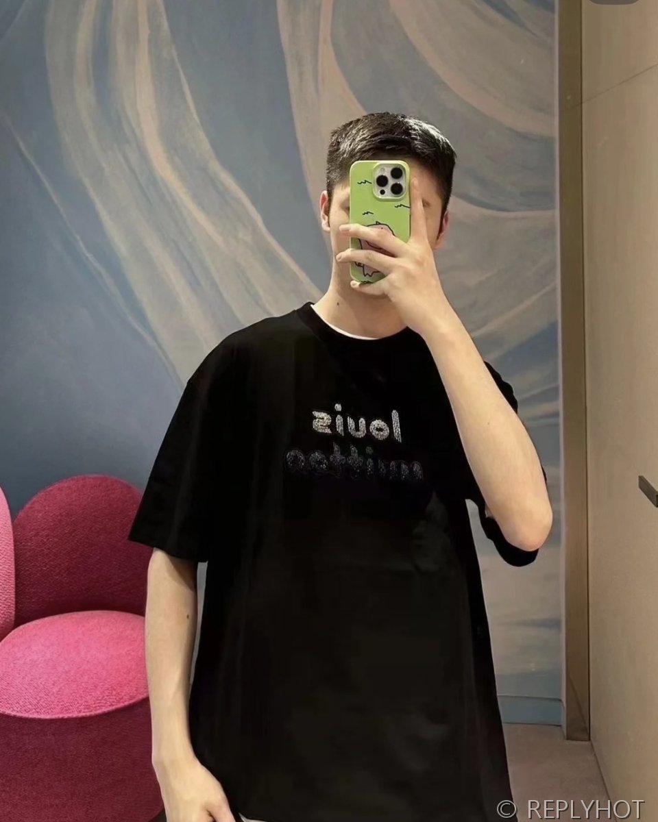 루이비통 비즈 엠브로이더드 코튼 티셔츠 [매장가194만원대]