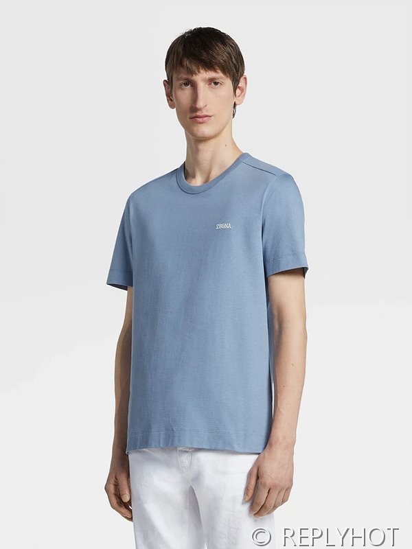 에르메네질도 제냐 라운드 반팔티 / 4컬러