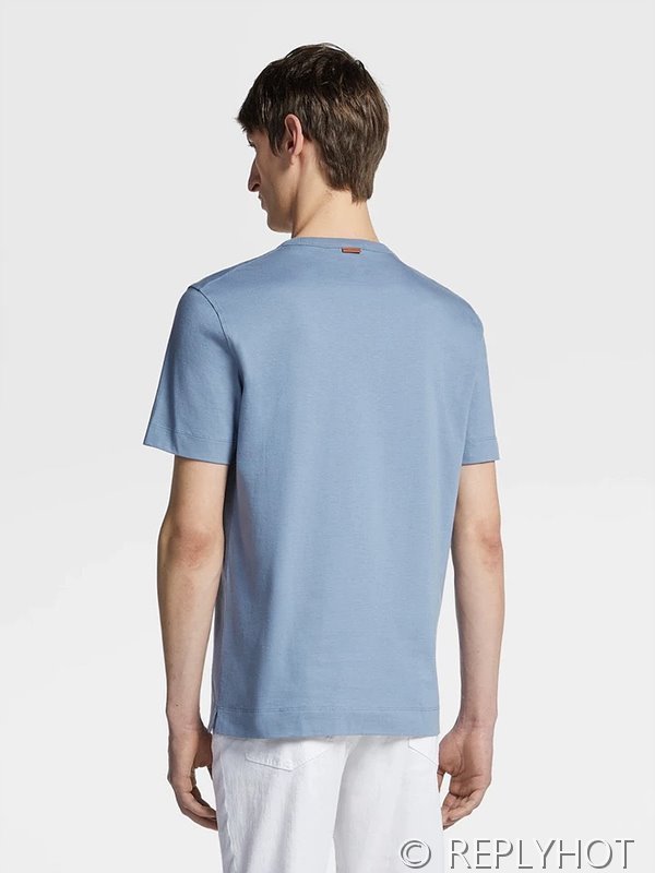 에르메네질도 제냐 라운드 반팔티 / 4컬러