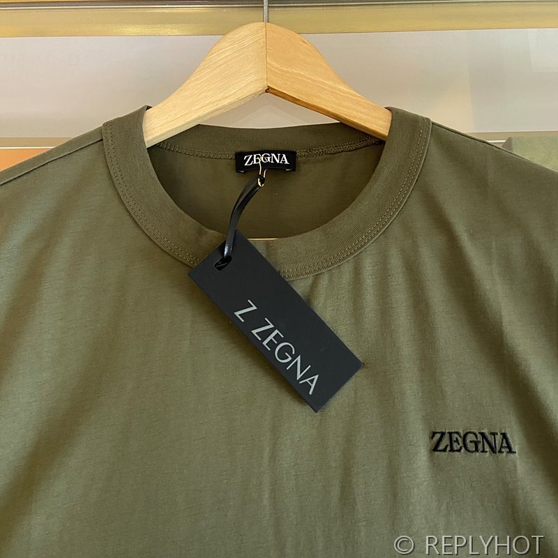 에르메네질도 제냐 라운드 반팔티 / 4컬러