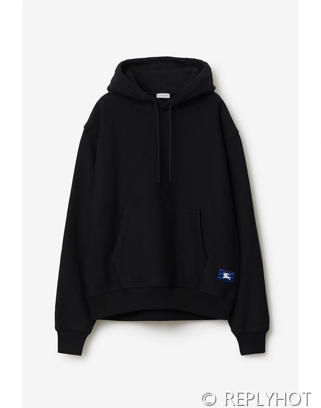 버버리 무지 후드티