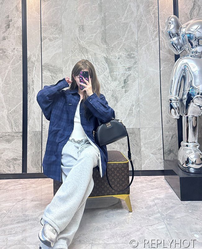 발렌시아가 체크 셔츠