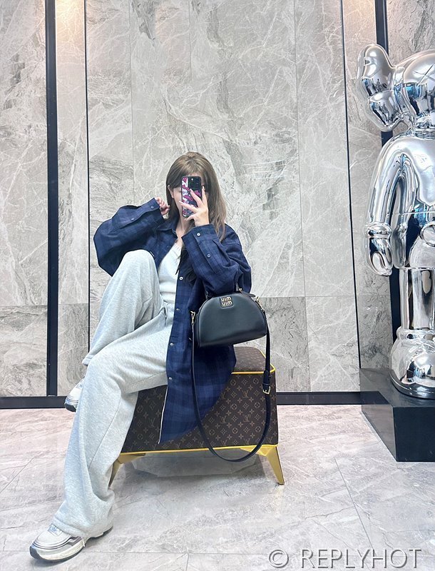 발렌시아가 체크 셔츠