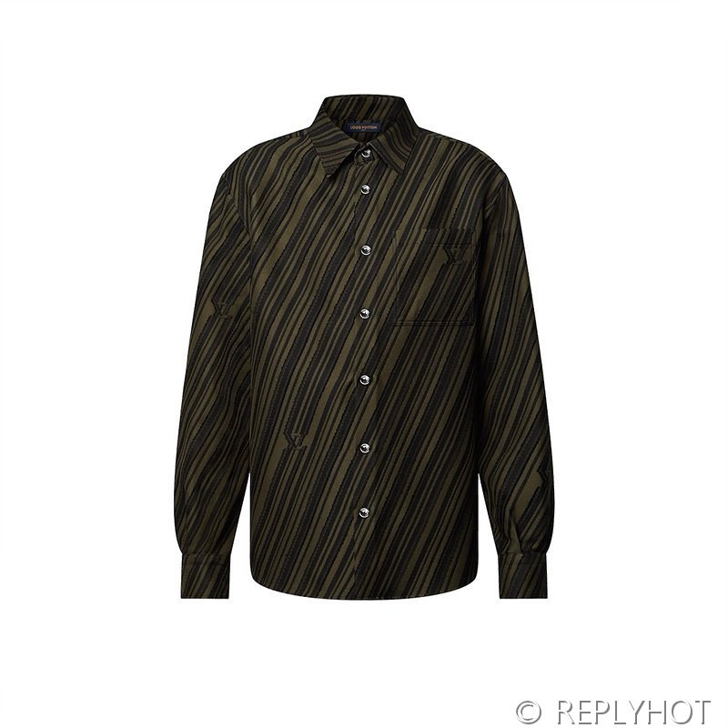 루이비통 코튼 자카트 셔츠