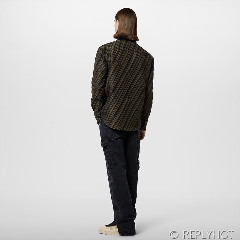 루이비통 코튼 자카트 셔츠