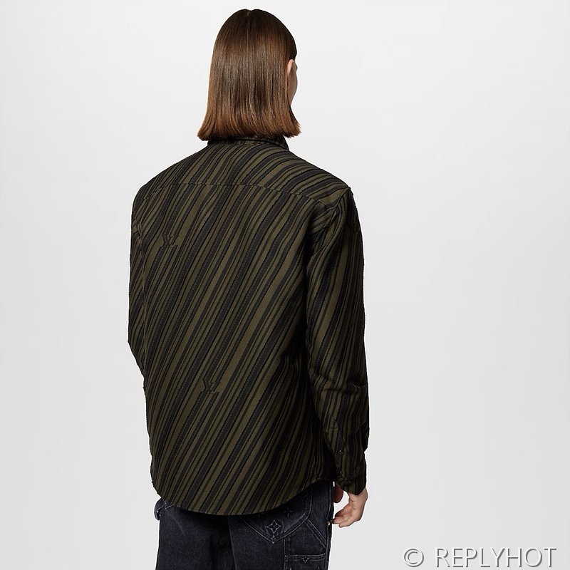 루이비통 코튼 자카트 셔츠