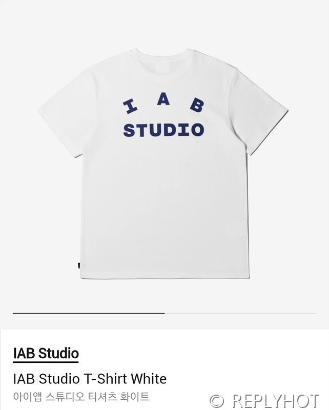 IAB 스튜디오 반팔티셔츠 / 화이트