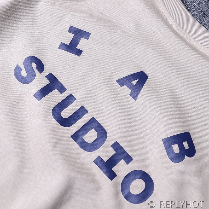 IAB 스튜디오 반팔티셔츠 / 피그먼트오트밀