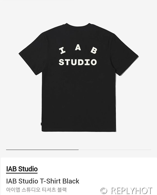 IAB 스튜디오 반팔티셔츠 / 블랙