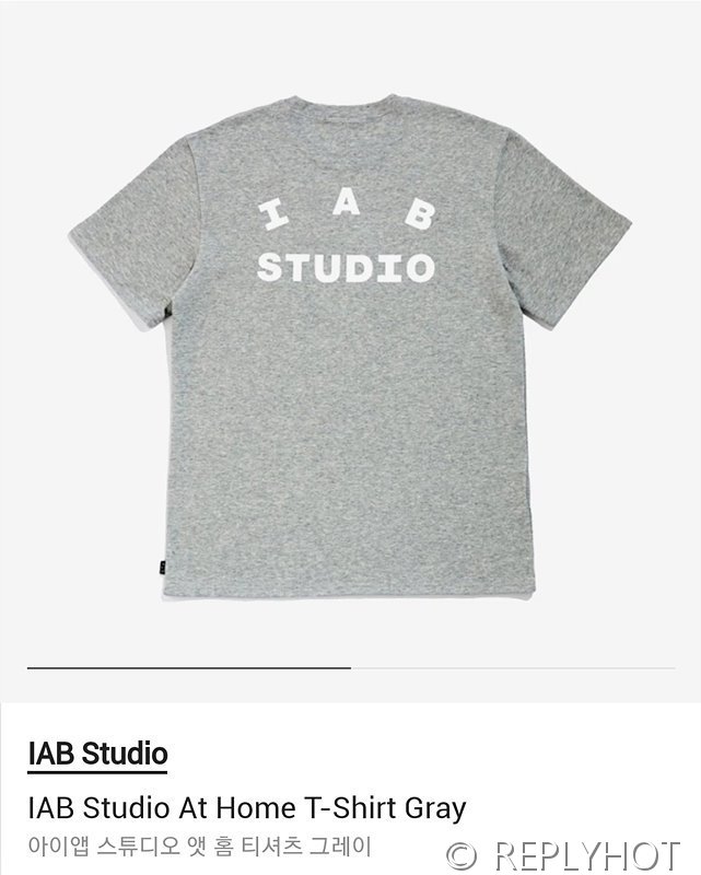 IAB 스튜디오 반팔티셔츠 / 그레이
