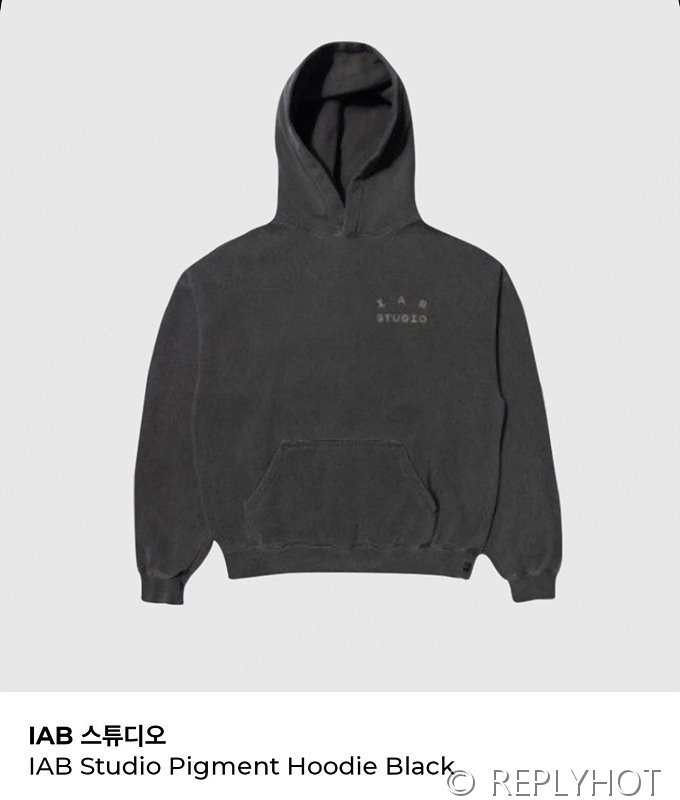 IAB 스튜디오 후드티 / 피그먼트블랙
