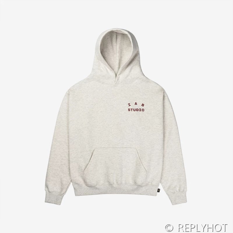 IAB 스튜디오 후드티 / 오트밀그레이버건디