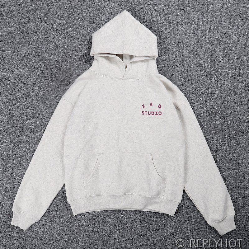 IAB 스튜디오 후드티 / 오트밀그레이버건디