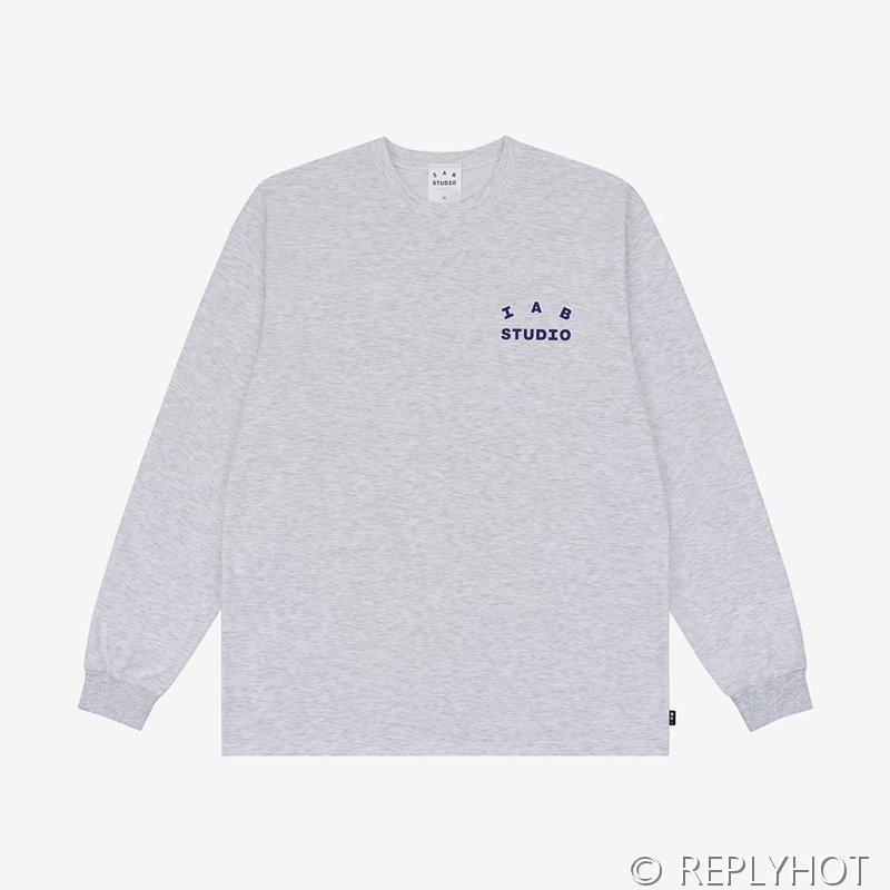 IAB 스튜디오 긴팔 티셔츠 롱슬리브 / 라이트그레이