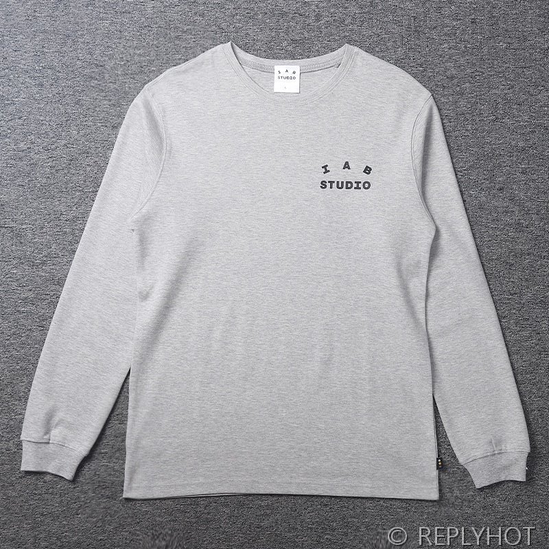 IAB 스튜디오 긴팔 티셔츠 롱슬리브 / 라이트그레이