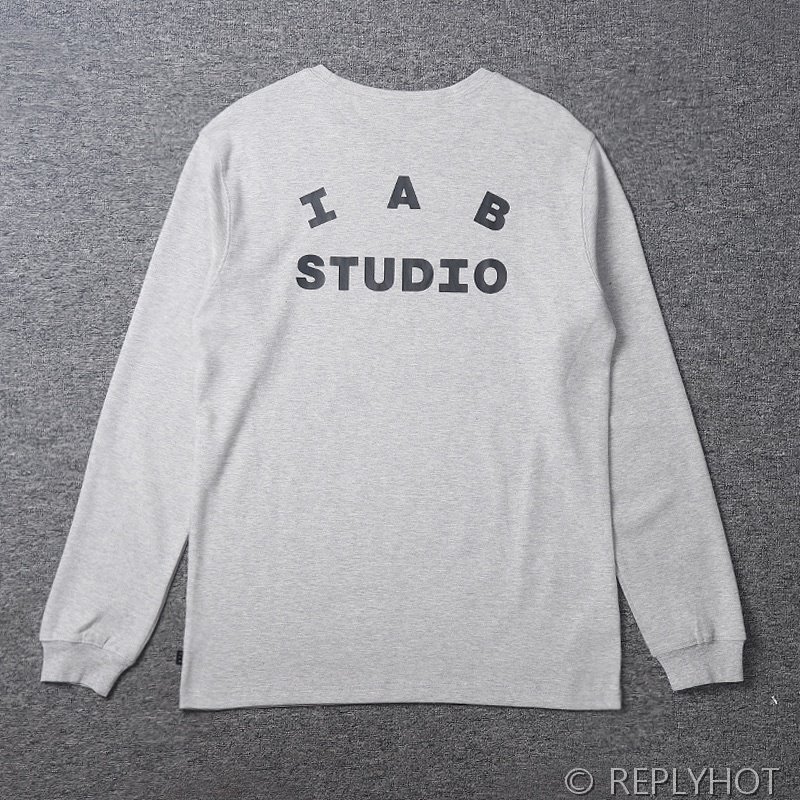 IAB 스튜디오 긴팔 티셔츠 롱슬리브 / 라이트그레이