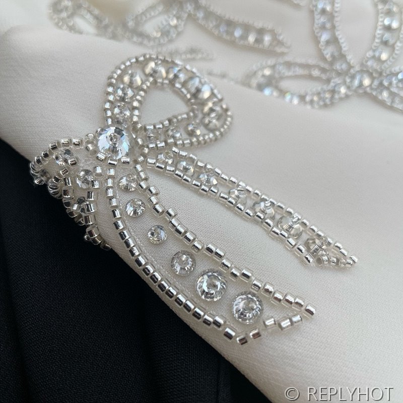 발렌티노 크리스탈 리본 드레스