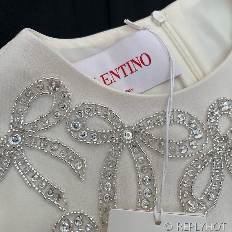 발렌티노 크리스탈 리본 드레스