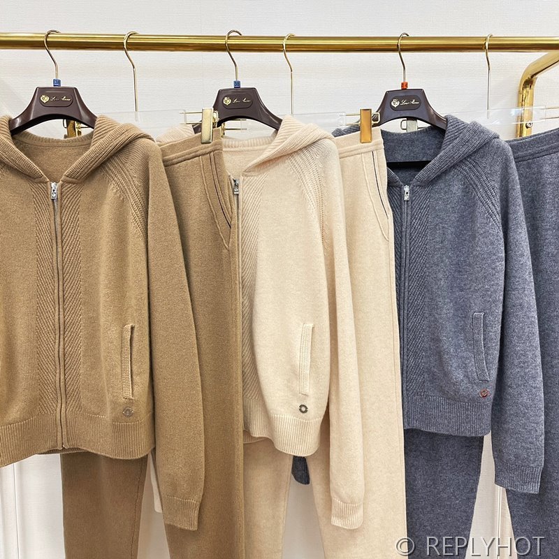 로로피아나 캐시미어 후드트레이닝복 세트 3color