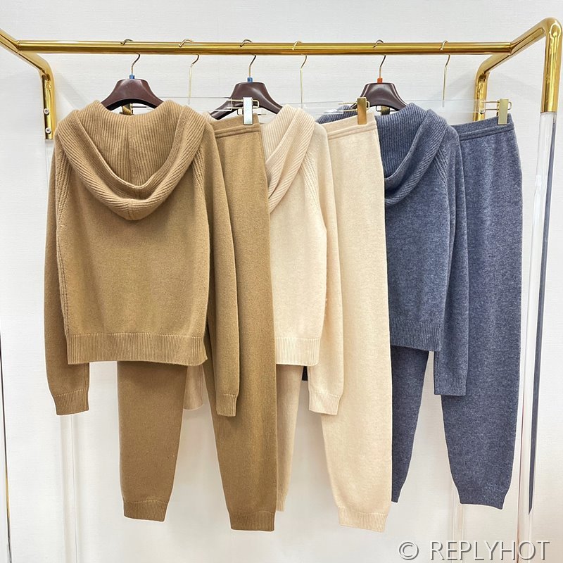 로로피아나 캐시미어 후드트레이닝복 세트 3color