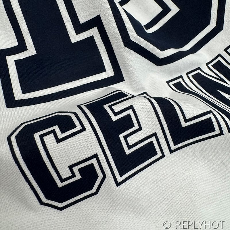 셀린느 16 로고 반팔