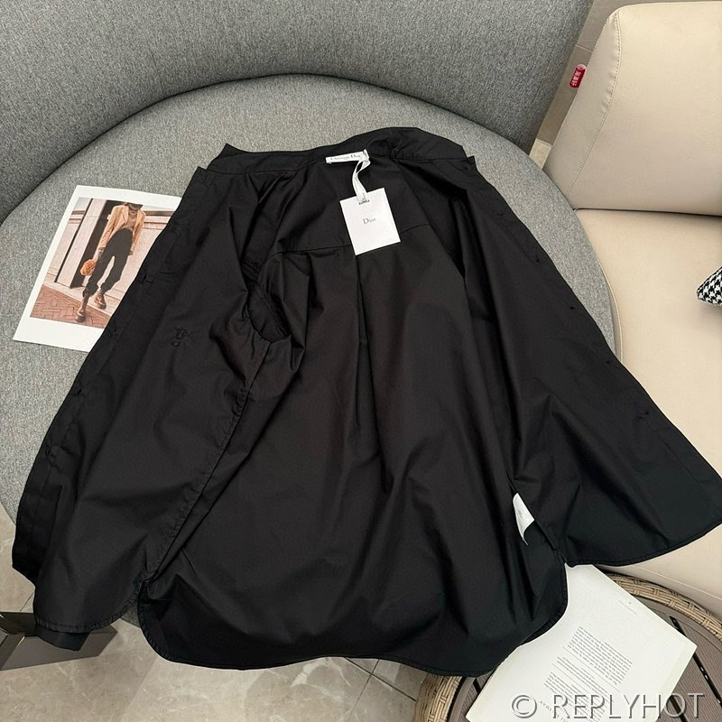 디올 코튼 포플린 셔츠 2color