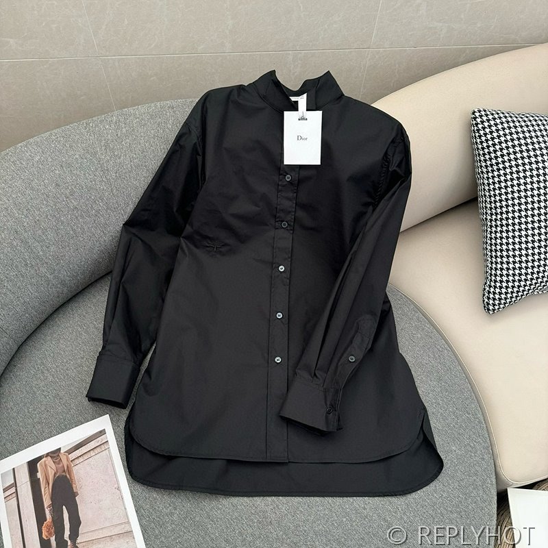 디올 코튼 포플린 셔츠 2color