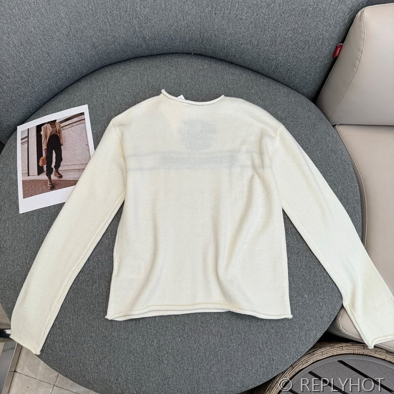 디올 자카드 로고 니트