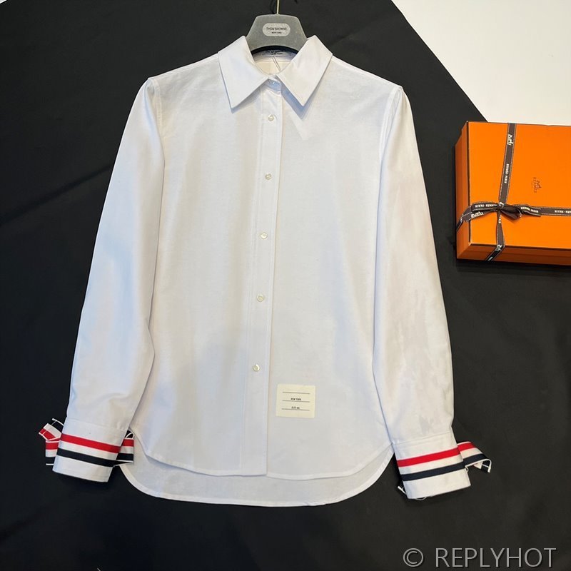 톰브라운 리본 셔츠