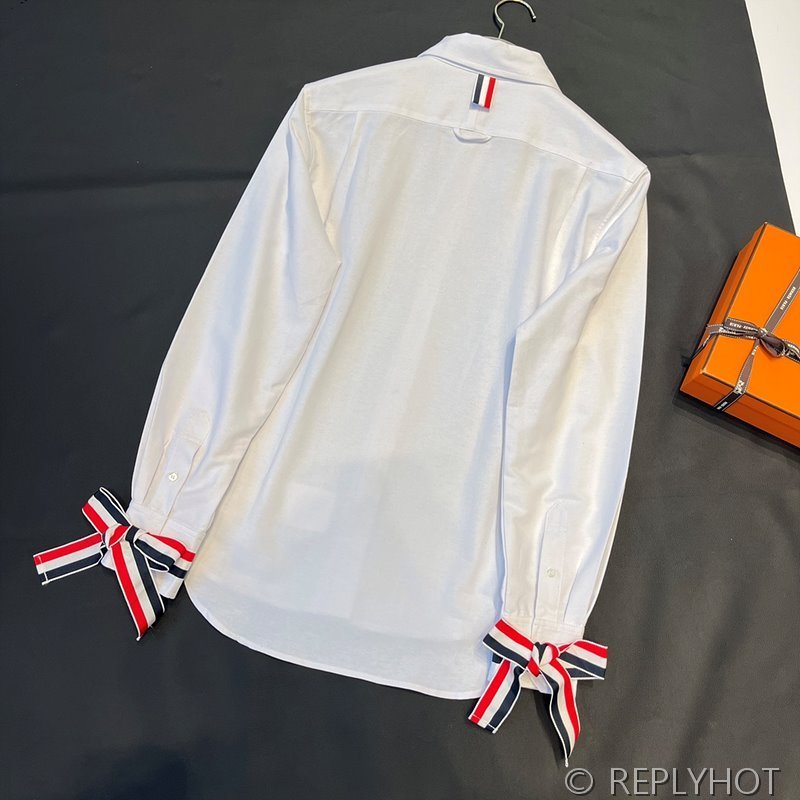 톰브라운 리본 셔츠