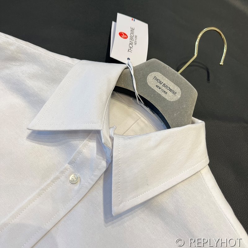 톰브라운 리본 셔츠