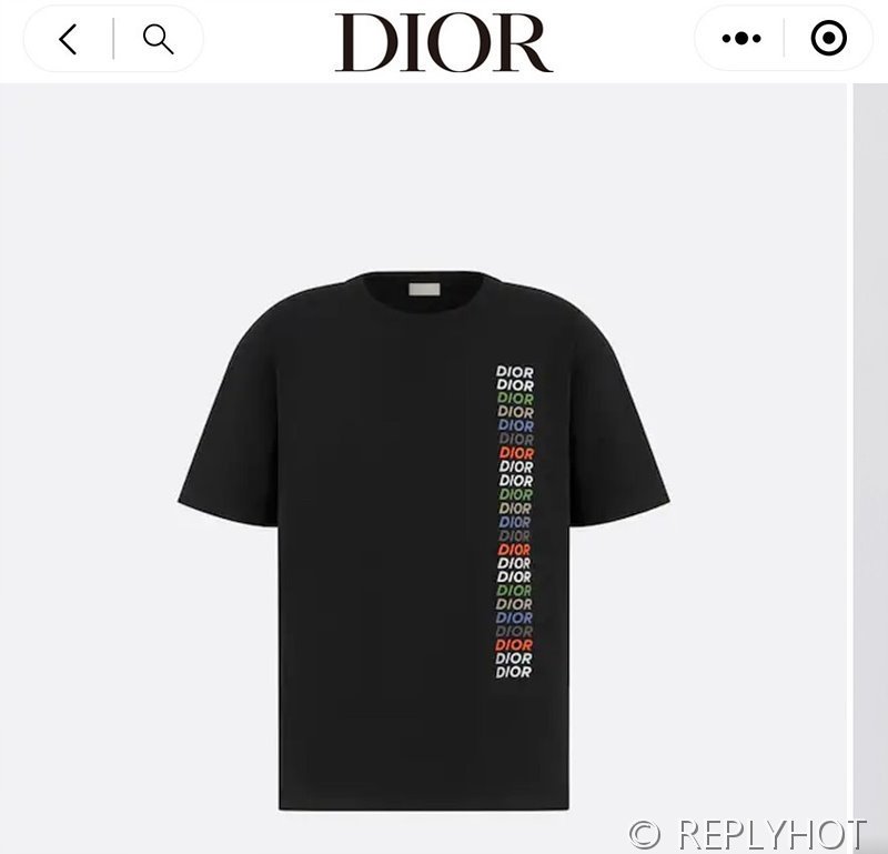 디올 프린팅 티셔츠 2color