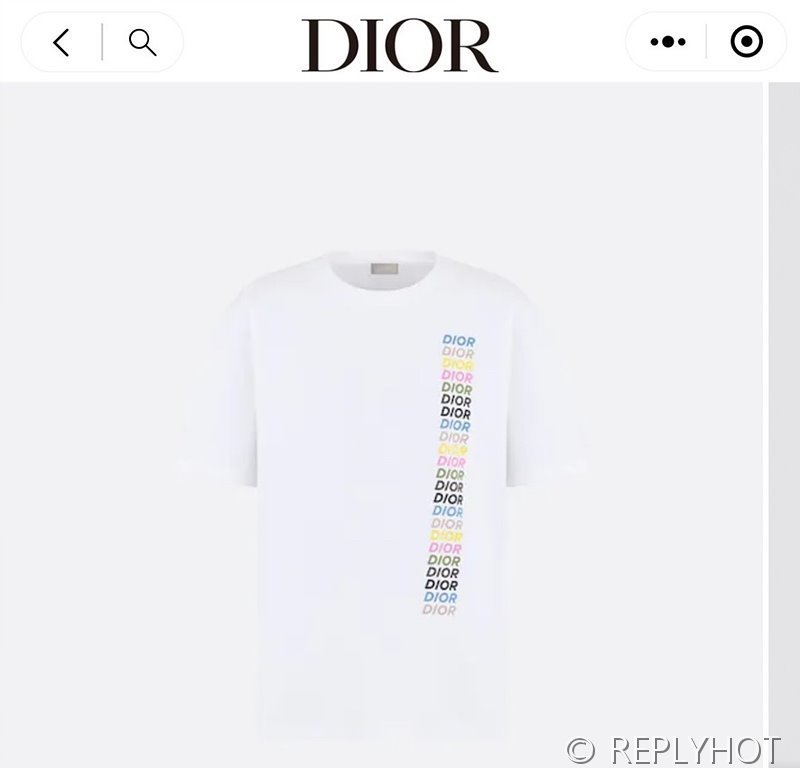 디올 프린팅 티셔츠 2color