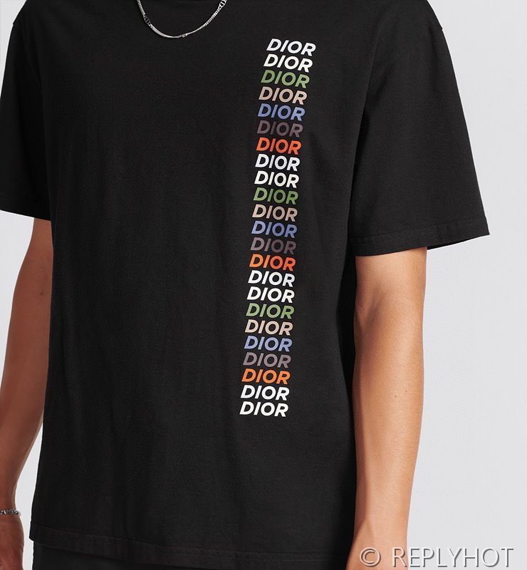 디올 프린팅 티셔츠 2color