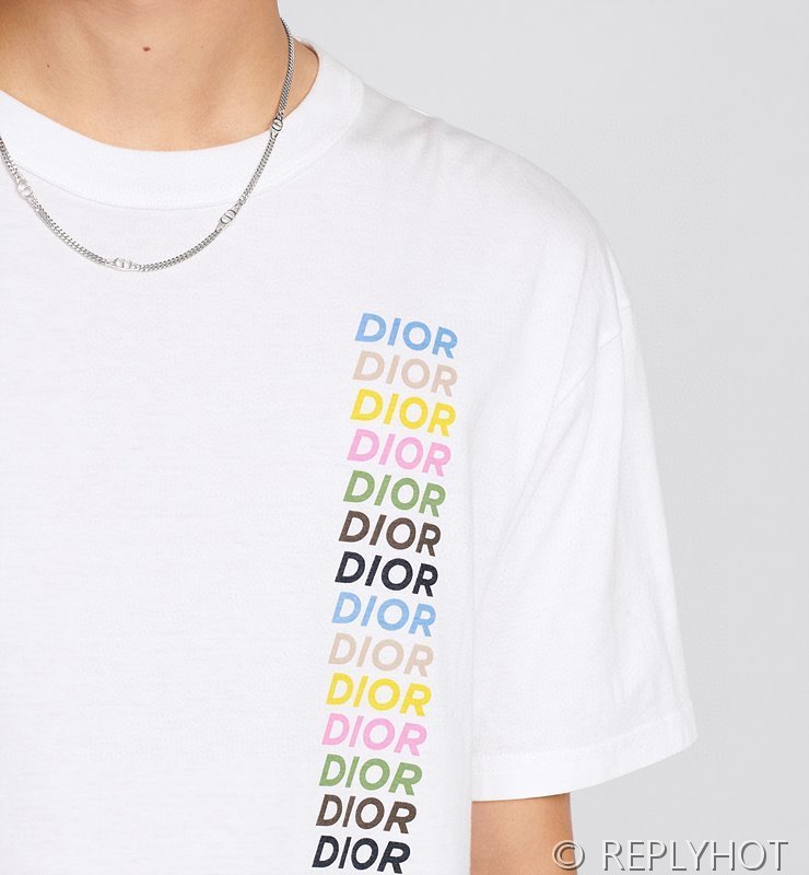 디올 프린팅 티셔츠 2color