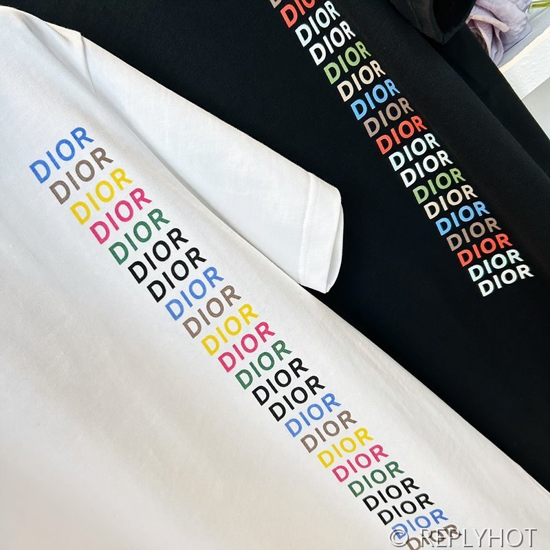 디올 프린팅 티셔츠 2color