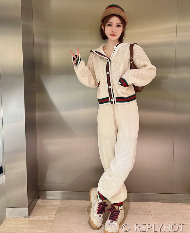 구찌 스웨트 후드 니트