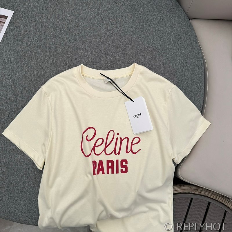 셀린느 포고 프린트 티셔츠