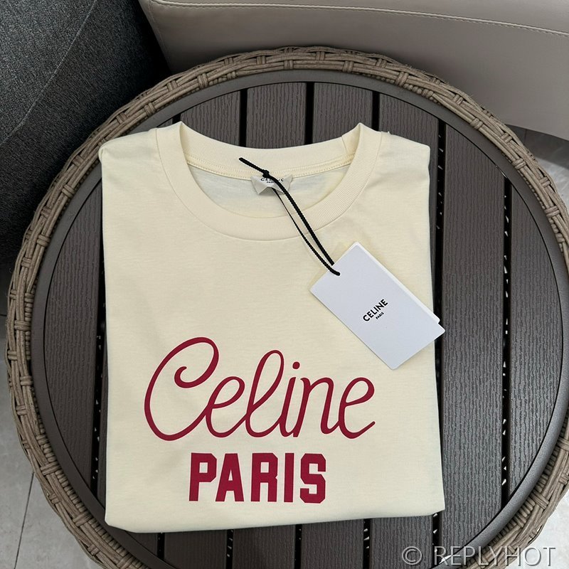 셀린느 포고 프린트 티셔츠