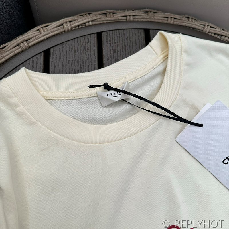 셀린느 포고 프린트 티셔츠