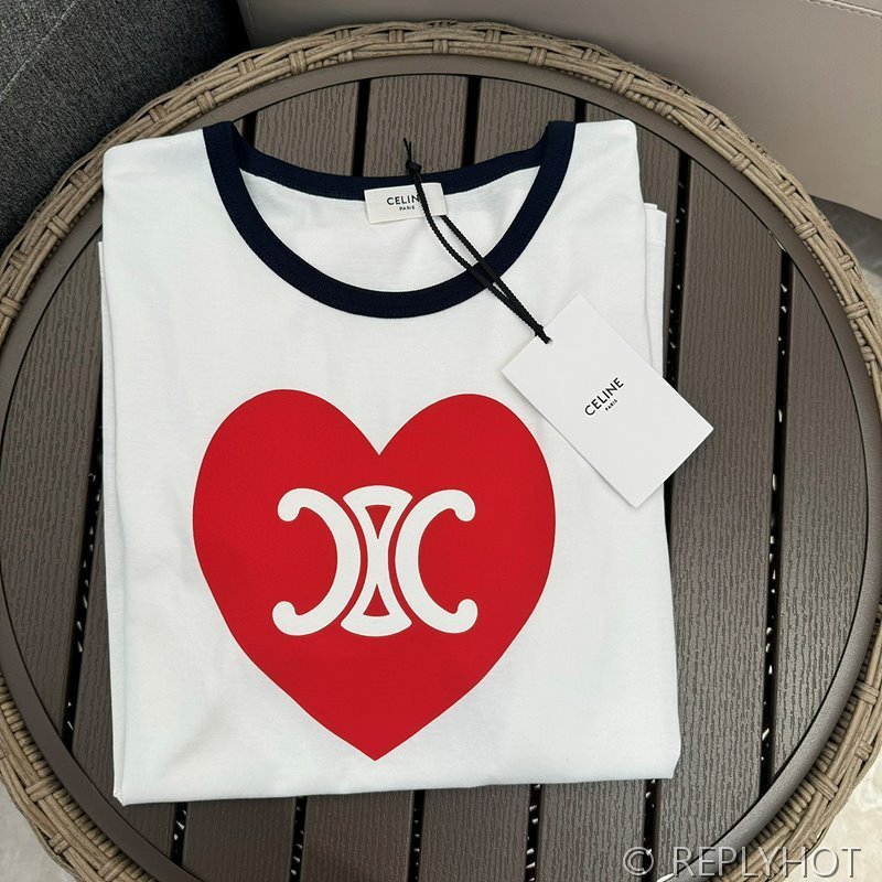 셀린느 러브트리비옹 프린트 티셔츠